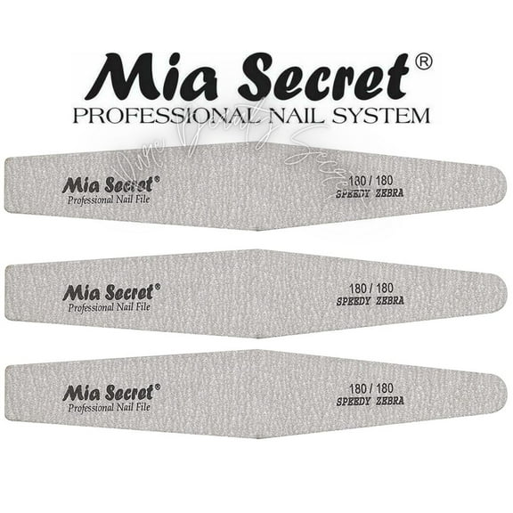 Mia Secret - NAIL FILE - SPEEDY ZEBRA DIAMOND #180 (Z03-D 180/180) x 3