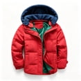 thumbnail image 5 of OGLCCG Boys Winter Coat Zip up Warm Puffer Jacket Windproof Thicken Outerwear with Detachable Hood,Size 5, 5 of 6