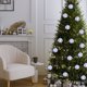 thumbnail image 5 of Colgante de Bola de Cerámica Azul y Blanca de 5 Cm para Decoración Del Árbol de Navidad., 5 of 6