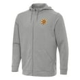 thumbnail image 2 of Men's Antigua Heather Gray Boston Bruins Effortless Full-Zip Hoodie, 2 of 3