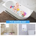 thumbnail image 4 of Dznils Extra Long PVC Bathtub Mat, Cartoon Shower Mat with Suction Cups & Drain Holes, 16" x 40", 4 of 11