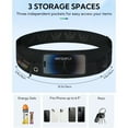 thumbnail image 5 of WATERFLY Unisex Adjustable Hiking Jogging Fitness Nylon Running Waist Belt,Black, 5 of 7