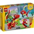 thumbnail image 6 of LEGO Creator 3 in 1 Red Dragon Toy, Transforms from Dragon Toy to Fish Toy to Phoenix Toy, Gift Idea for Boys and Girls Ages 6 and Up, Animal Toy Set for Kids, 31145, 6 of 8