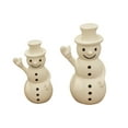 thumbnail image 2 of (6/7) Inch Tall Christmas Snowman Decorations–Resin Tabletop Snowman Figurines for Fireplace,Christmas Party,Home Decor–Festive Winter Centerpiece for Christmas Eve&Holiday Atmosphere,2pc, 2 of 5