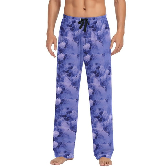 Shades Of Purple Woods Mens Pajama Pant Sleep and Lounge Bottons with Pockets