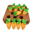thumbnail image 4 of Dog Carrot Plush Toy IQ Training Vegetable Chew Toy Educational Foraging Toy, 4 of 8