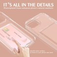 thumbnail image 6 of Petocase for iPhone 13/14 Wallet Case,Card Holder Slot Ultra Bling Slim Thin Clear Protective Phone Cover,Clear, 6 of 7