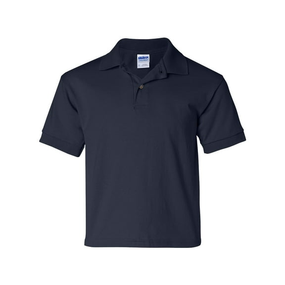 DryBlend Youth Jersey Polo, S, Navy
