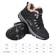thumbnail image 4 of Botas de nieve Zapatos de senderismo Botines de tobillo para hombre con cordones de invierno para viajes al aire libre (39) Negro Likrtyny Tenis De Mujer Tenis De Hombre, 4 of 9