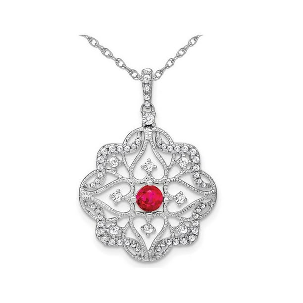 Ruby on sale necklace walmart