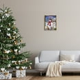 thumbnail image 3 of Stupell Industries Snowman & Forest Animals Holiday Painting Gold Floater Framed Art Print Wall Art, 17 x 21, 3 of 10