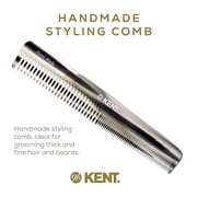 Kent 6T Fine Tooth Comb and Wide Tooth Hair Comb, Handmade Styling Comb for Hair Care, Barber Combs, Beard Combs For Men, Hair Styling Grooming Hair Combs for Men, Women and Kids
