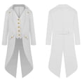 thumbnail image 2 of Odeerbi Family Clothes Parent-child Wear Clothing Men's Retro Clothing Children's Mid-length Punk Retro Tuxedo Purple XS, 2 of 7