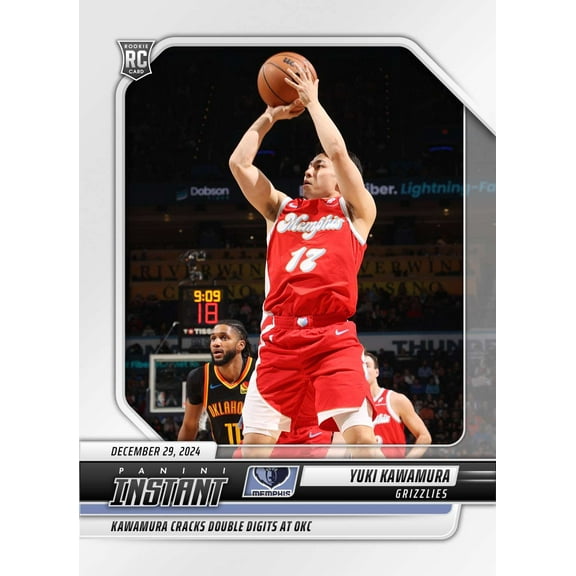 2024-25 Panini Instant NBA Yuki Kawamura #228 (Rookie, Cracks Double Digits At OKC)