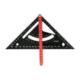 thumbnail image 2 of Escuadra de carpintero, escuadra combinada, regla triangular portátil multifuncional, herramientas de carpintería para proyectos de enmarcado y, 2 of 9