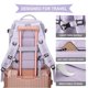 thumbnail image 3 of Mochila de viaje WONHOX Large para mujer impermeable morada, 3 of 7