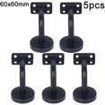 thumbnail image 4 of Paquete de 5 soportes de pasamanos de acero inoxidable negro, barandillas de escalera, soporte de 60 x 60 mm TUNC Sencillez, 4 of 5