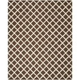 thumbnail image 2 of SAFAVIEH Cambridge Kenneth Geometric Diamonds Wool Area Rug, Dark Brown/Ivory, 8' x 10', 2 of 5
