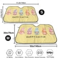 thumbnail image 3 of Fotbe Happy Easter Sunflower Gnomes,Cute Gnome Car Windshield Sunshade | Sun Visor Protector Front Window Shade, Keeps Out UV Rays, Keeps Your Vehicle Cool-Small, 3 of 7