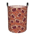thumbnail image 1 of Fotbe American Football1 Cesto de Ropa con Asas, Cesto Impermeable de Gran Capacidad, Bolsa de Lavado para Dormitorio, Cesto de Ropa con Ruedas y Asas-Small, 1 of 6