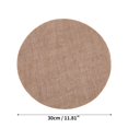thumbnail image 3 of Unique Bargains 10 Pcs Round Solid Color Jute Placemat 11.81"x11.81" Jute Color, 3 of 5