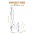 thumbnail image 2 of 4 Pcs 6" Acrylic Easel Display Stand, Folding Plate Display Stands Holder for Display Frames, Clear, 2 of 7