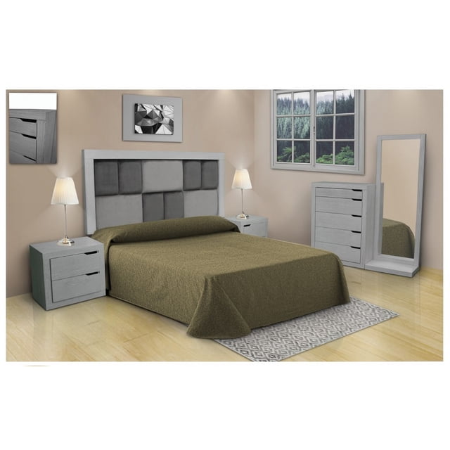 Recamara Kessa Muebles Belgica KS Gris