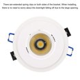 thumbnail image 4 of Uxcell 3W 3.4" OD 2.2" ID Light Trim Ring, Downlight Mounting Bracket for Ceiling Wall Recessed Can Downlight, Black, 4 of 5