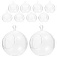 thumbnail image 1 of 10 piezas de adornos rellenos transparentes Bola de plástico de bricolaje Bola de plástico para la decoración de la fiesta de Navidad, 1 of 6