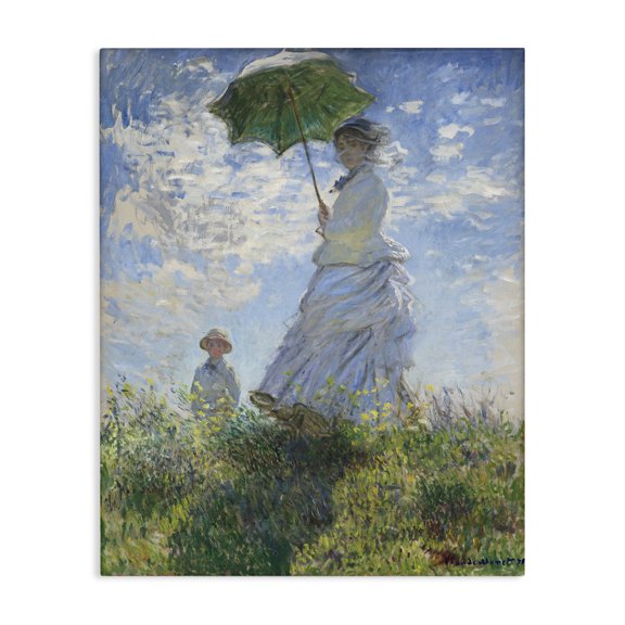 Stupell Industries Transitional Woman with a Parasol Classic Claude Monet Canvas Art, 36 x 48, by one1000paintings