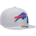 thumbnail image 3 of Men's New Era Gray Buffalo Bills City Describe 59FIFTY Fitted Hat, 3 of 6