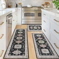 thumbnail image 3 of Farmhouse Kitchen Rugs Sets of 3, Kitchen Runner Rugs Non Slip Washable, Boho Kitchen Mats for Floor, Indoor Door Mat Entrance, Laundry Room Rug, Thick Kitchen Floor Mat Carpet, 3 of 6
