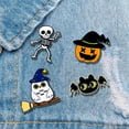 thumbnail image 3 of Comefolife Halloween Cute with Enamel Brooch Pins,Halloween Spooky Ghost Brooches Lapel Badges,Enamel Lapel Pin Brooch,Novelty Cartoon Ghost Lapel Pins for Jackets Backpack Clothes Hat, 3 of 6