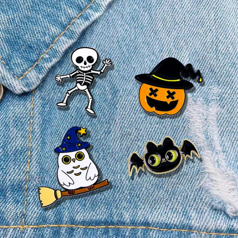 Comefolife Halloween Cute with Enamel Brooch Pins,Halloween Spooky
