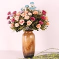 thumbnail image 3 of Ramo De Flor Artificial Macarena Loto Para Oficina Hotel Decoración Europeo Rosado, 3 of 8