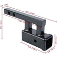 thumbnail image 3 of waltyotur Trailer Hitch Receiver 1-1/4" to 2" Rise-Drop Extender Extension Tow Adapter, 3 of 7