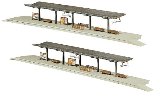 Faller 222119 Platforms 1open & 2roofed N Scale Building Kit 