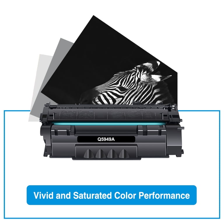 greencycle Q7553A Compatible Toner Cartridge Replacement for HP 53A Q7553A 49A Q5949A Black Cartridge Laserjet 1320 1320n P2015 P2015d P2015n P2010 P2014 M2727nf 3390 3392 Printer (4Pk