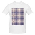 thumbnail image 4 of Bingfone Heart Check Plaid Men'S Loose Fit Short-Sleeve Pocket T-Shirt, 4 of 7