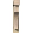 thumbnail image 2 of Ekena Millwork 8"W x 38"D x 44"H Westlake Block Rough Sawn Bracket w/ Offset Brace, Douglas Fir, 2 of 25