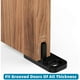 thumbnail image 5 of 16 Piezas Guías de Piso para Puertas Corredizas de Guías para Puertas de Armarios Herrajes Plástico Piso Simple Montado En la Pared Guía de Riel Inferior, 5 of 7