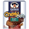 Quaker Chewy Dipps Chocolatey Covered Peanut Butter Granola Bars, 8 ct