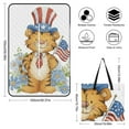 thumbnail image 2 of Patriotic Tiger Cub Holds Flag Picnic Blanket Waterproof Outdoor Beach Blanket Hand-held Pad Suitable for Travel, Camping, Beach, Family Gatherings, 2 of 8