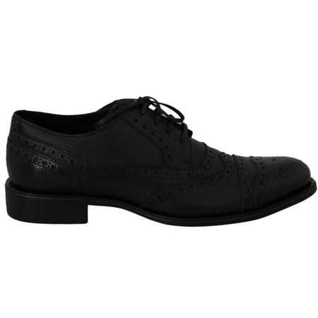 

Dolce & Gabbana Blue Leather Wingtip Oxford Dress Shoes