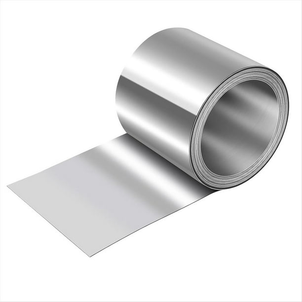 Rollo de Tapajuntas de Aluminio, Paneles de Techo Metálicos de 15 X (6 Pulgadas X 10 Pies), Rollo Lámina Aluminio de 0,2 mm(0,0078 Pulgadas) para Paneles de Techo y Bricolaje.