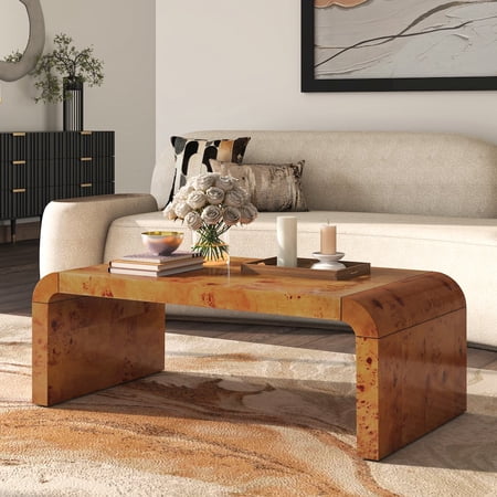 New Pacific Direct Adriel Burl Wood Coffee Table