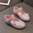thumbnail image 5 of Cathalem Girls Wedding Sandals Open Toes with Ankle Strap Rhinestone Dress Shoes,Pink 30, 5 of 5
