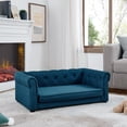 thumbnail image 4 of Orthopedic Sofa Dog Bed For Small And Medium Pet, Durable Elevated Dog Sofa Bed, Easy To Clean, 40"*23"*14", Blue, 4 of 11