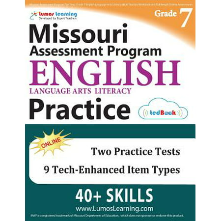Missouri Assessment Program Test Prep : Grade 7 English Language Arts Literacy (Ela) Practice Workbook and Full-Length Online Assessments: Map Study
