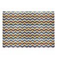 thumbnail image 1 of Chevron Cutting Board, Chevron Shapes in Retro Colors Simple Geometrical Coat of Arms, Decorative Tempered Glass Cutting and Serving Board, Large Size, Blue Green Red, by Ambesonne, 1 of 1